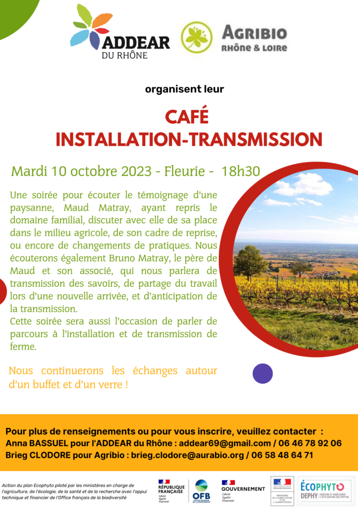 flyer café installation beaujolais