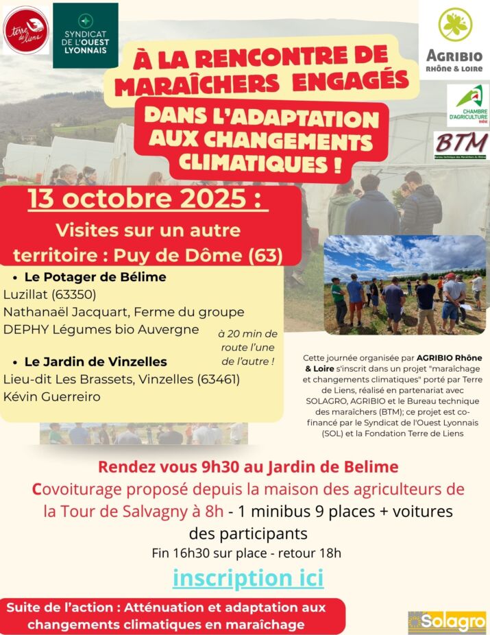 suite de l’action atténuation et adaptation au changement climatique en maraîchage